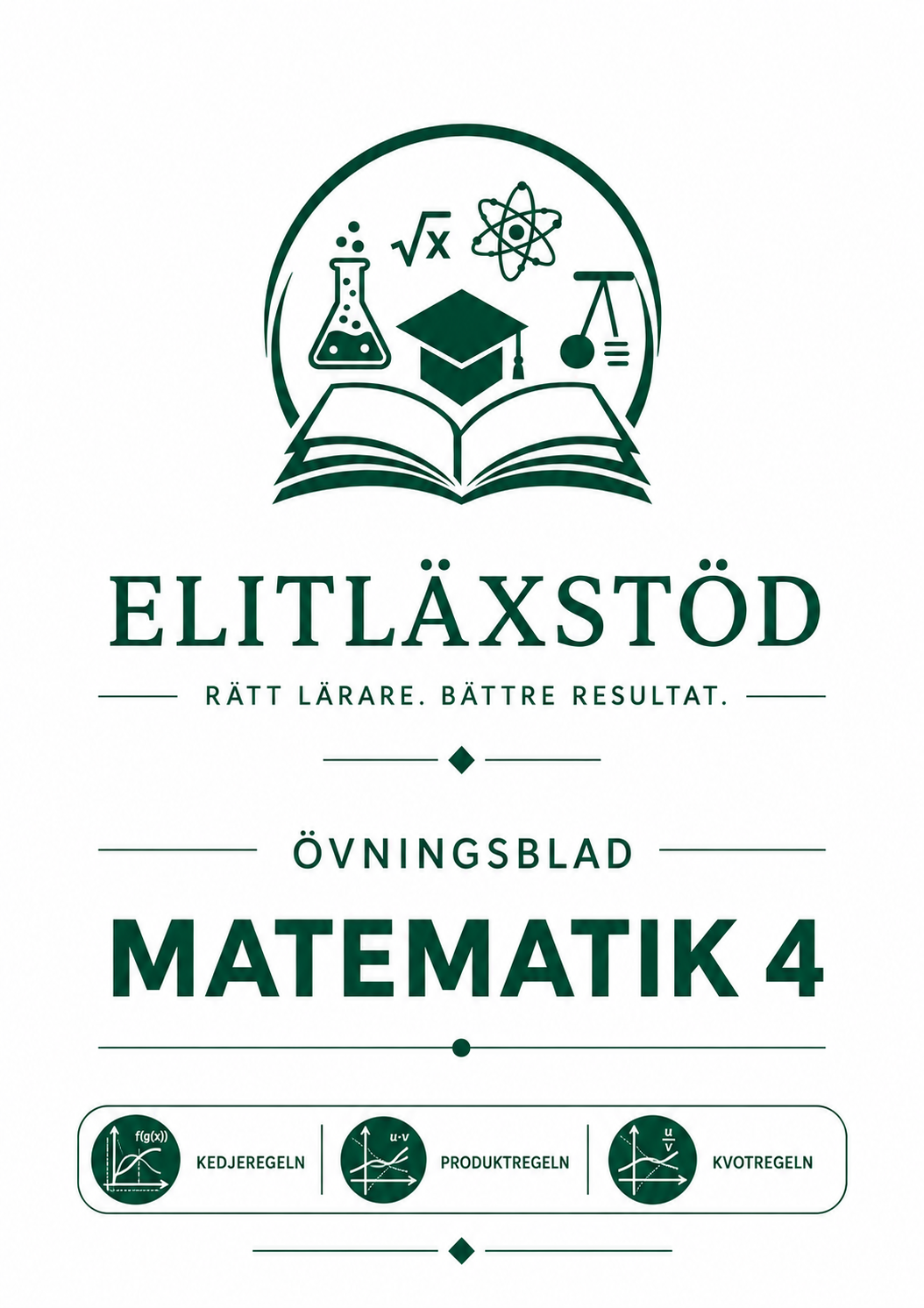 Omslag Övningsblad Matematik 4