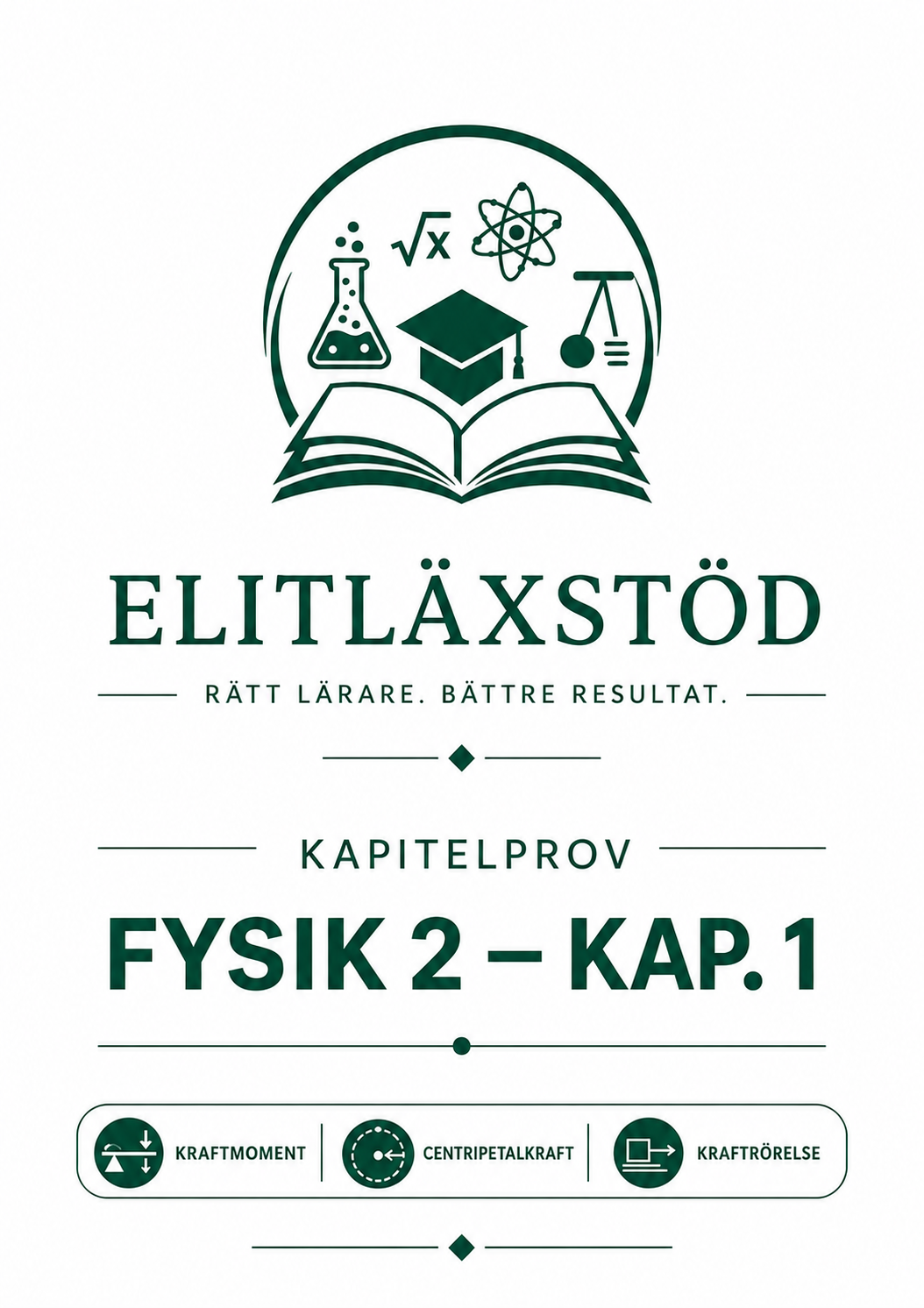 Omslag Kapitelprov Fysik 2