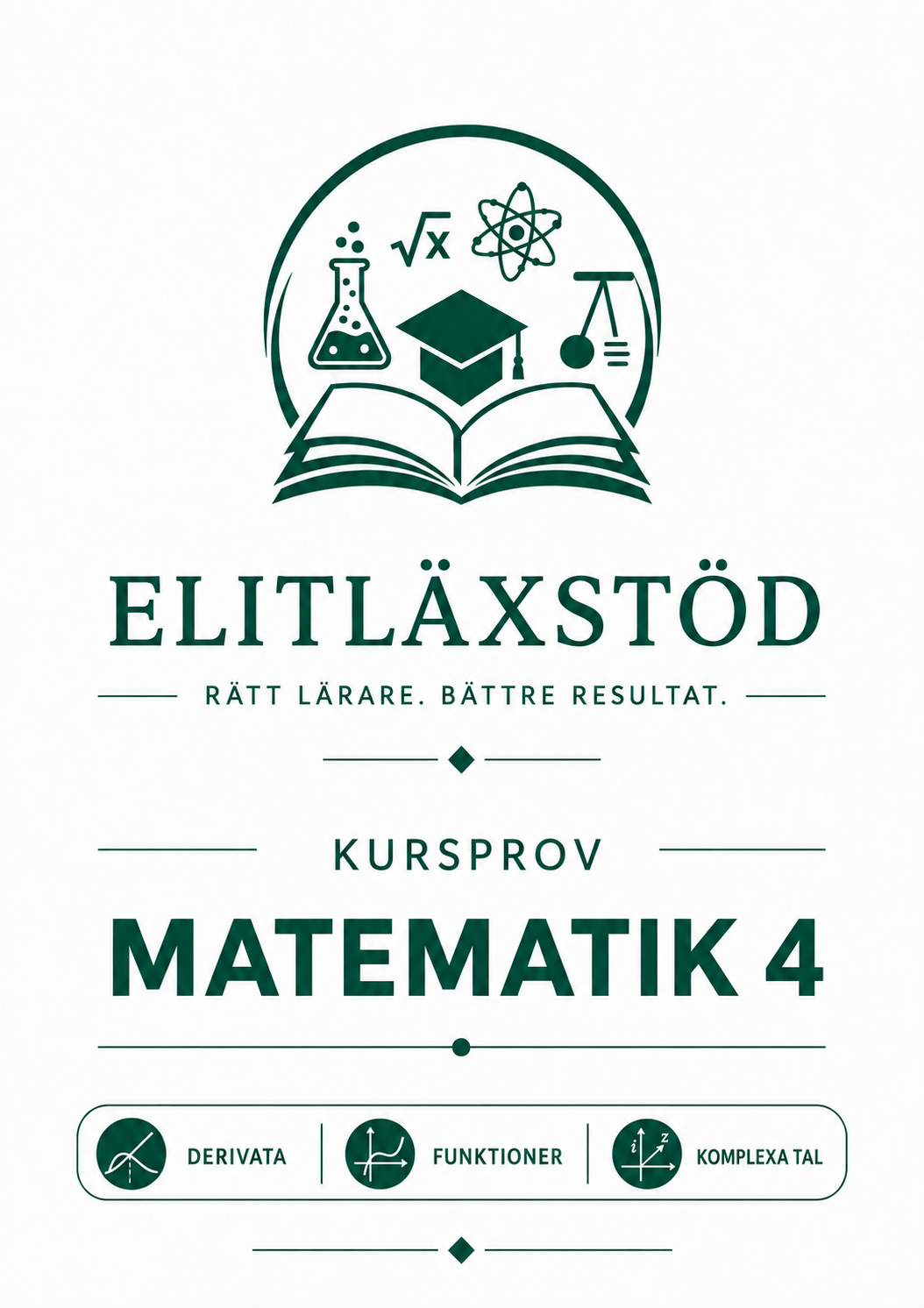 Omslag Kursprov Matematik 4